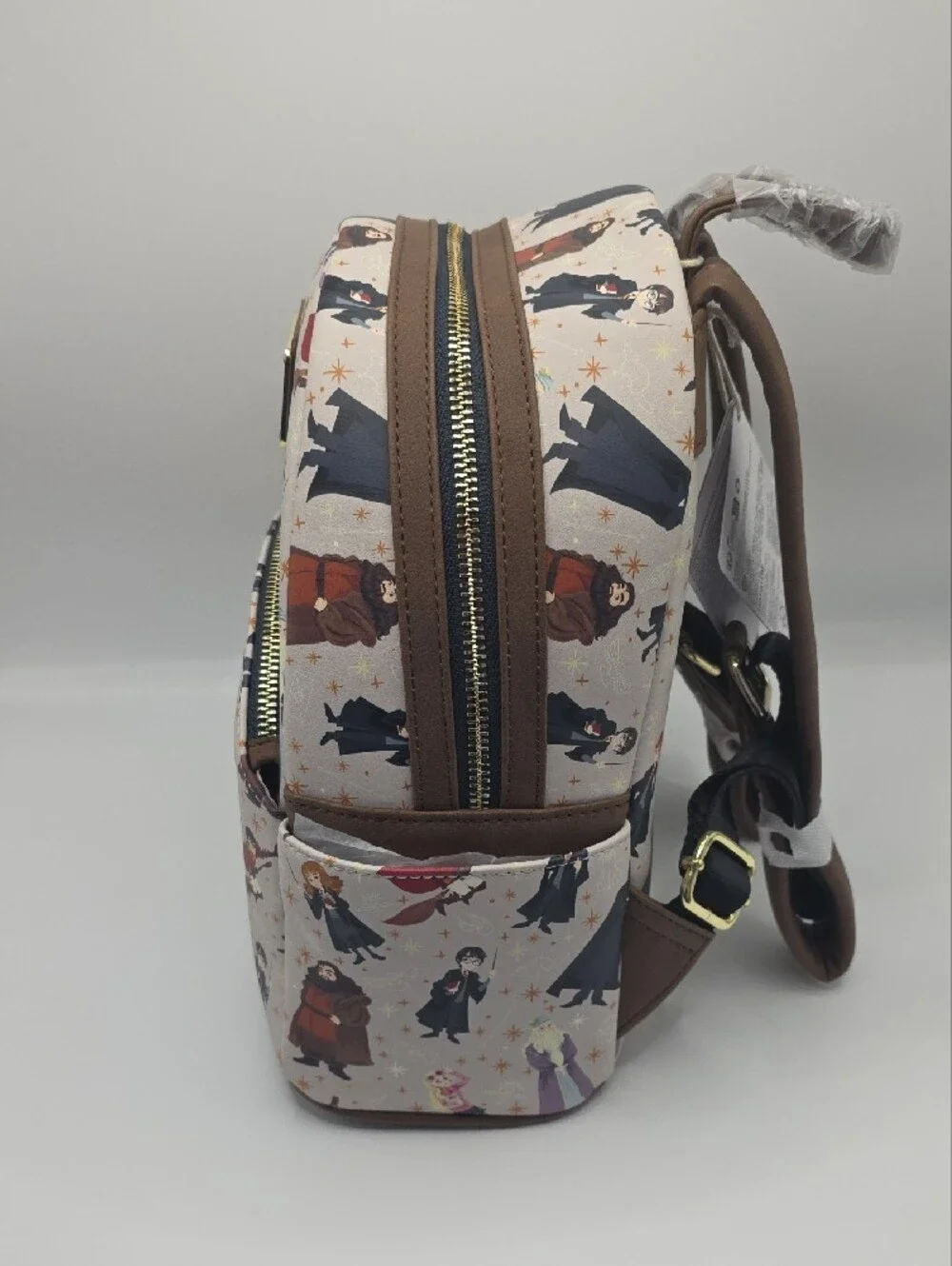 Loungefly Harry Potter Spring Characters Mini Backpack - Ivory With Brown Trim